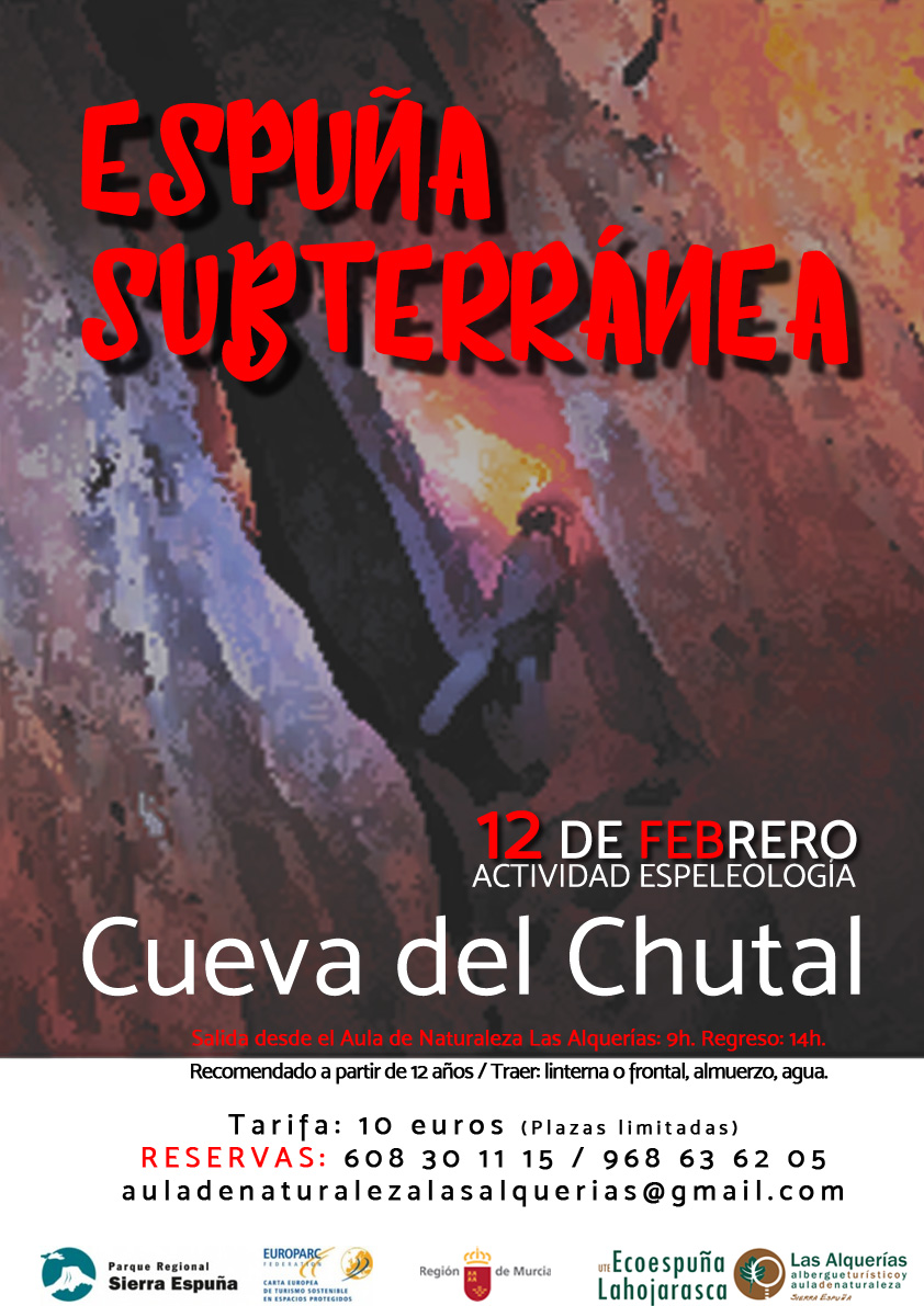 ACTIVIDAD INICIACIÓN A LA ESPELEOLOGÍA, AULA DE NATURALEZA LAS ALQUERÍAS